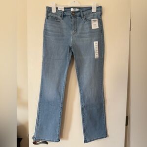 Denizen From Levi's Womens Blue Denim Stretch High-Rise Straight Jeans 8S NWT